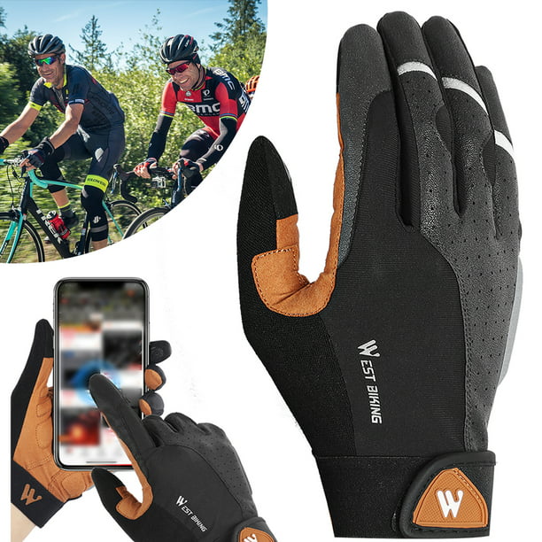 Full Finger Cycling Gloves Touch Screen Anti shock Bike Bicycle Dustpr 